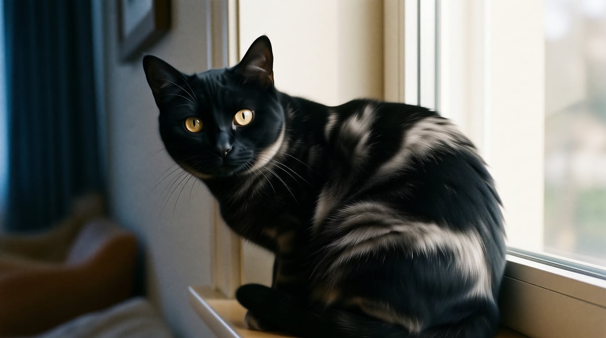 黑猫为什么变白了？