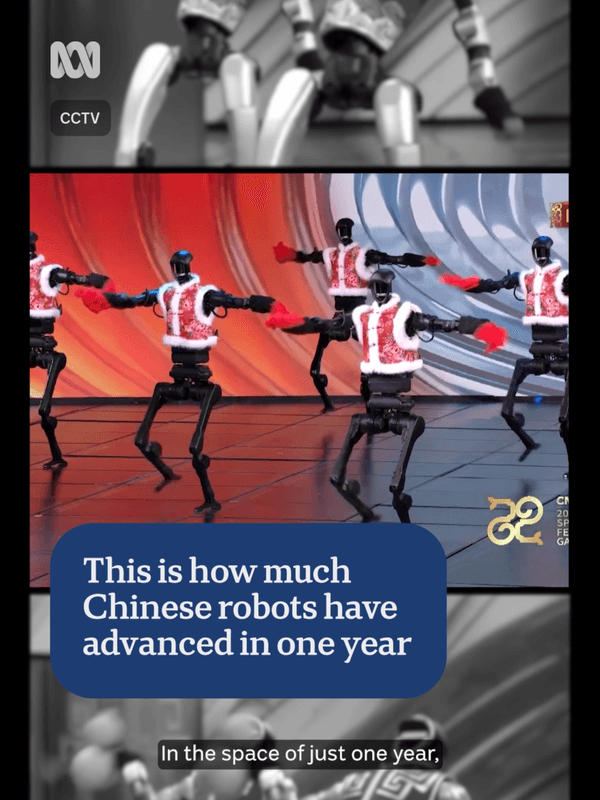 📍 Here's how much China robots have advanced in just one year. At the annual Spring Festival Gala