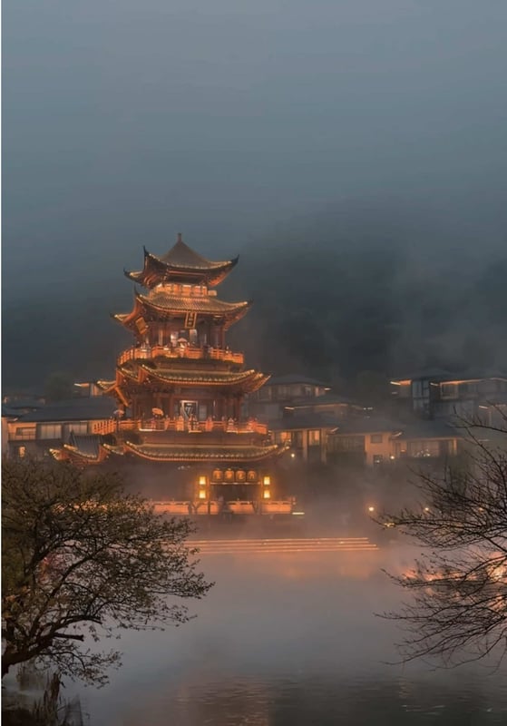 Misty Rain Jiangnan · Gexian Village 。#beautiful #gexiancun #china